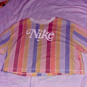 Nike exclusive, rainbow, Large, women’s crop top